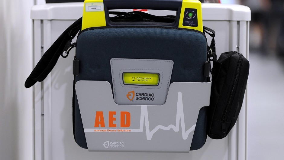 New defibrillator unveiled by man who was saved by one
