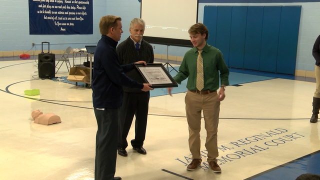 Courtesy of - Chillicothe teacher honored by AMT after saving co-workers life