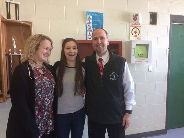 Tantasqua student donates AED to school, device saved her life
