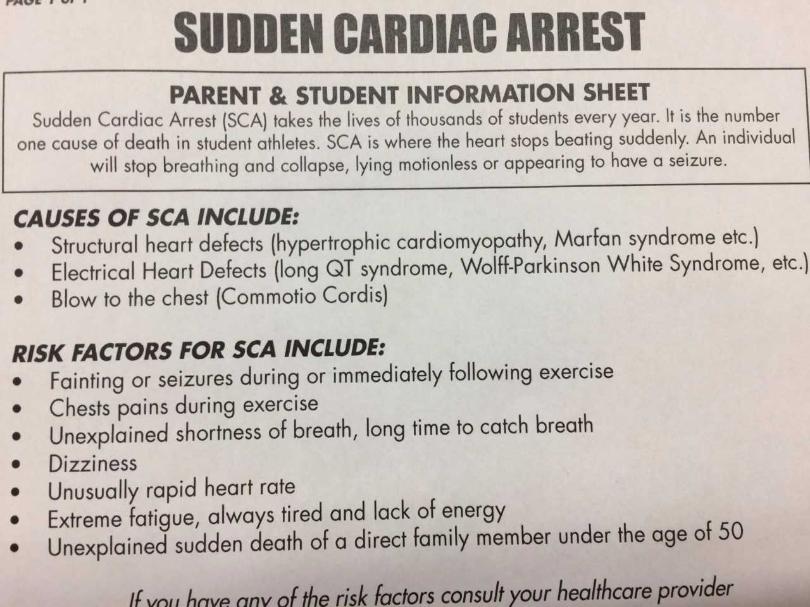 New resource for student athletes about Sudden Cardiac Arrest