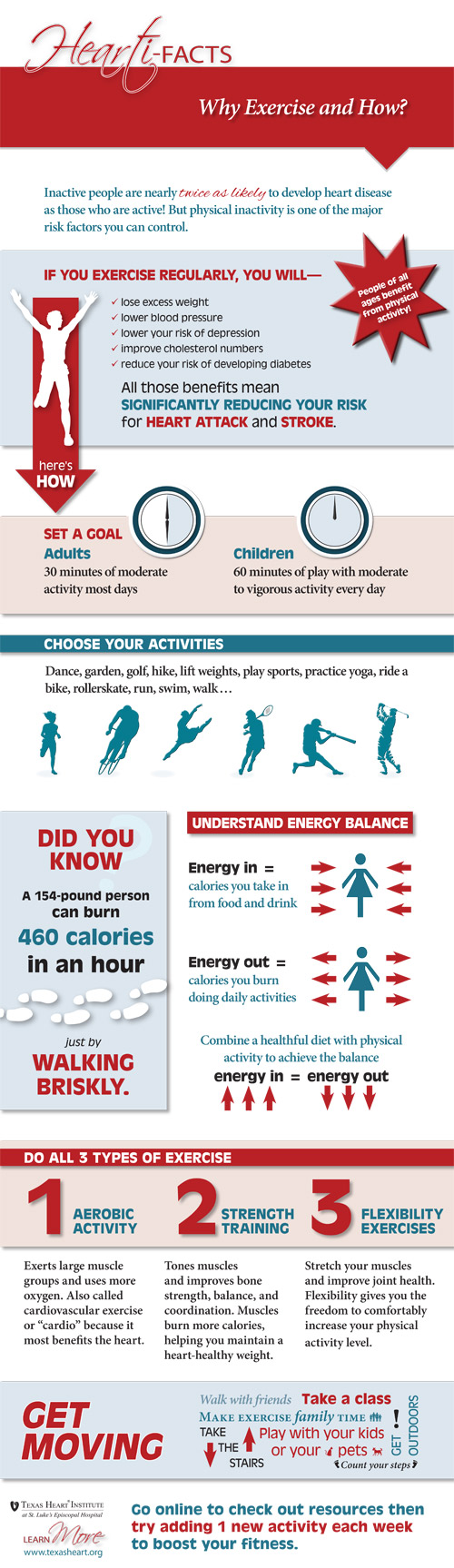 Exercise can help your body in many ways.
