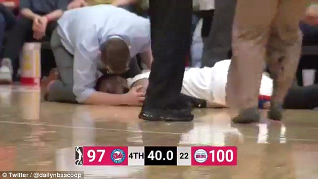 NBA G League player, 26, collapses on court 'in cardiac arrest' with just seconds left in the game
