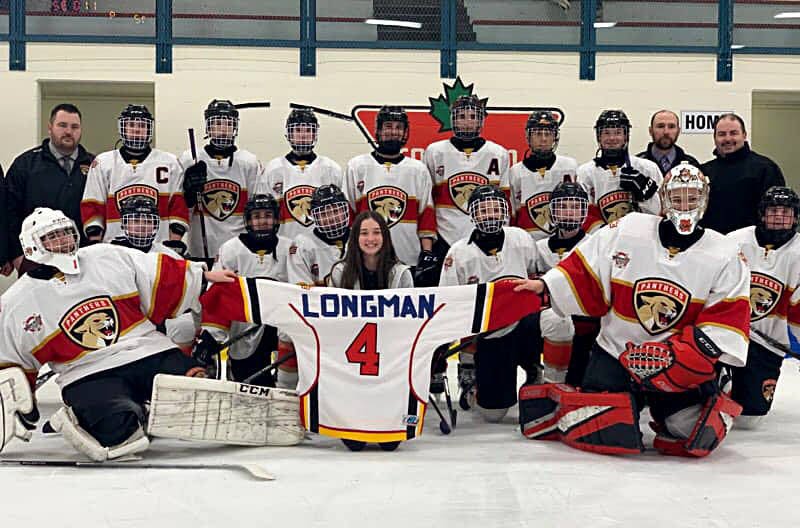Brooke-Lynn Longman with Hockey Central Panthers.